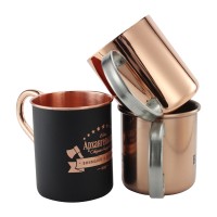 Wholesale stainless steel metal beer tea coffee with handle custom logo pint mug