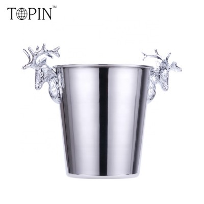 High-end Retro Design Customizable Stainless Steel Champagne Ice Bucket Silver/Gold