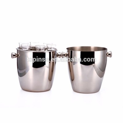 High quality Stainless steel SS beer ice bucket wine ice cooler